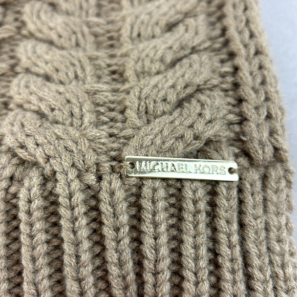Micheal Kors Camel Knit Scarf OS - Picture 3 of 7
